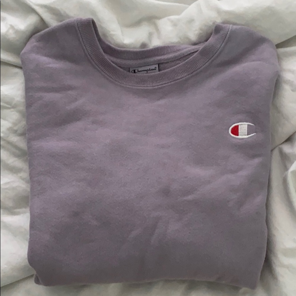 Lilac Champion Reverse Weave Pullover